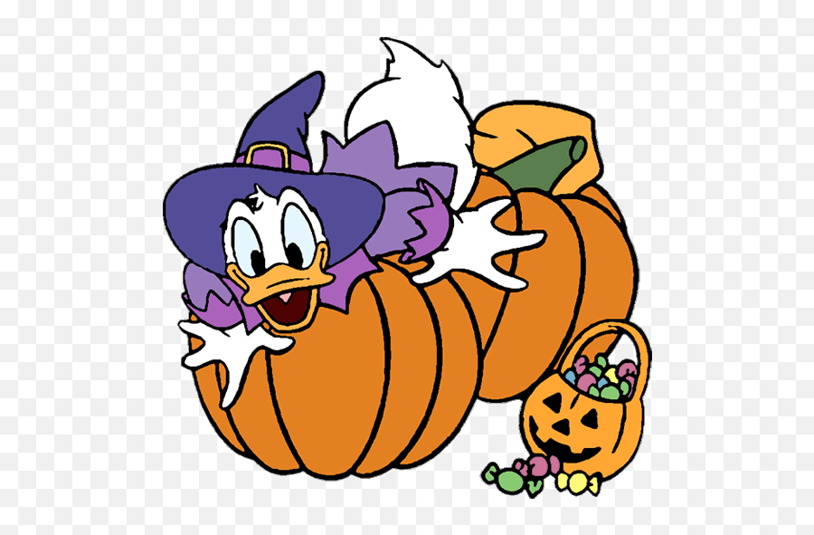 Walt Disney Halloween Clipart - Disney Daisy Halloween Clipart Emoji,Halloween Clipart
