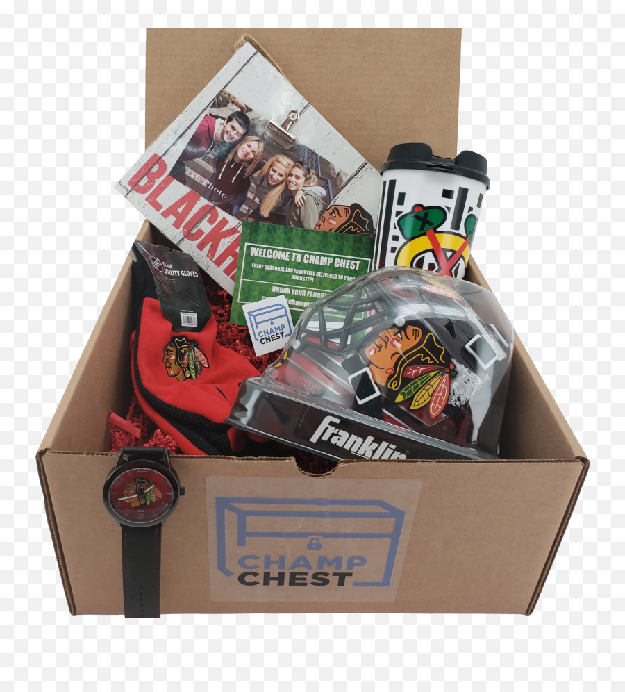 Chicago Blackhawks Champ Chest - Cardboard Box Emoji,Chicago Blackhawks Logo