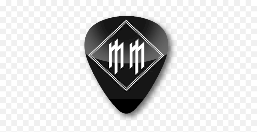Marilyn Manson Logo Standard Guitar Pick - Castel Del Monte Emoji,Black Sabbath Logo