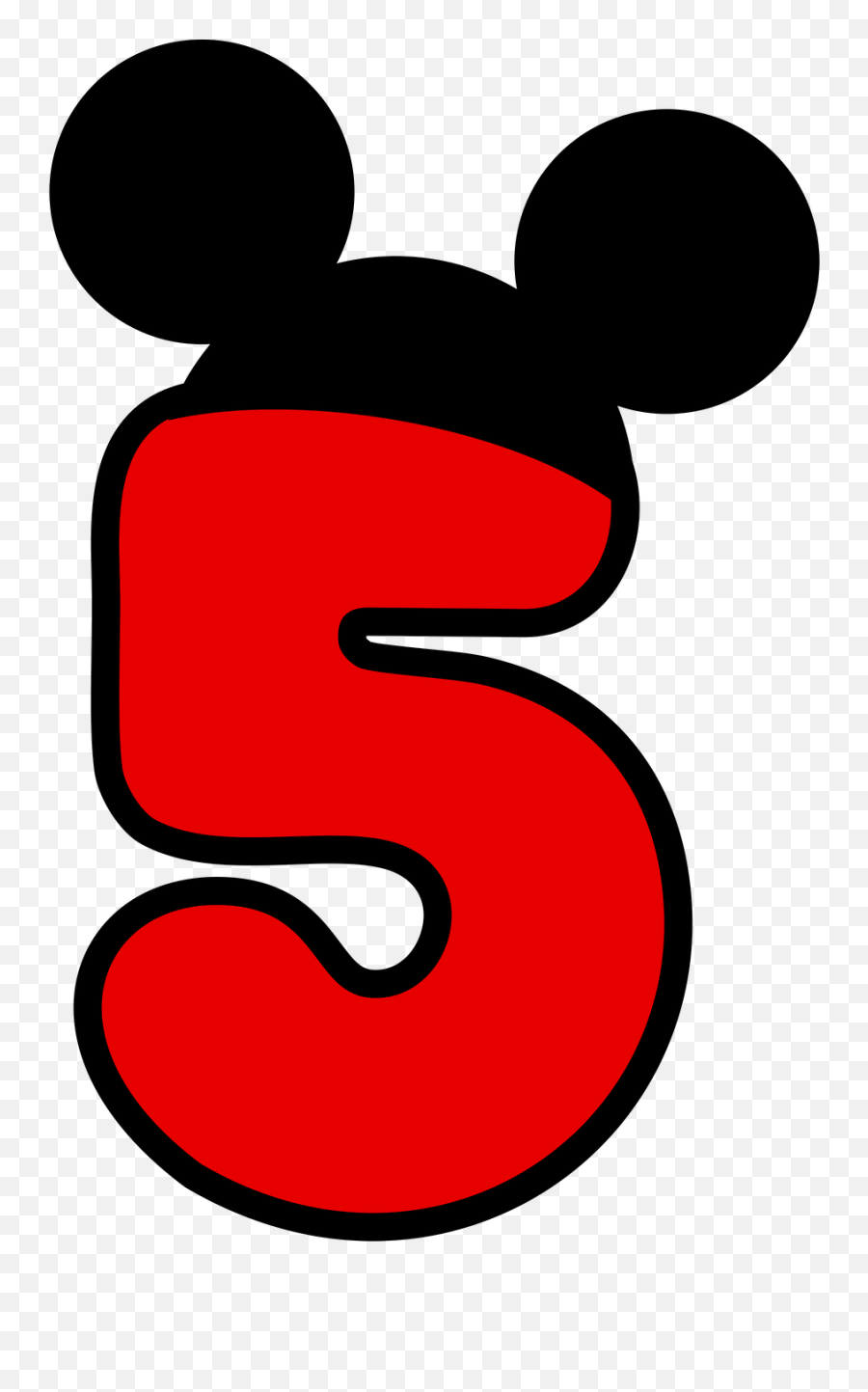 Mickey Mouse Clubhouse Logo - Numero 5 Mickey Mouse Numero 6 Mickey Mouse Png Emoji,Mickey Mouse Logo