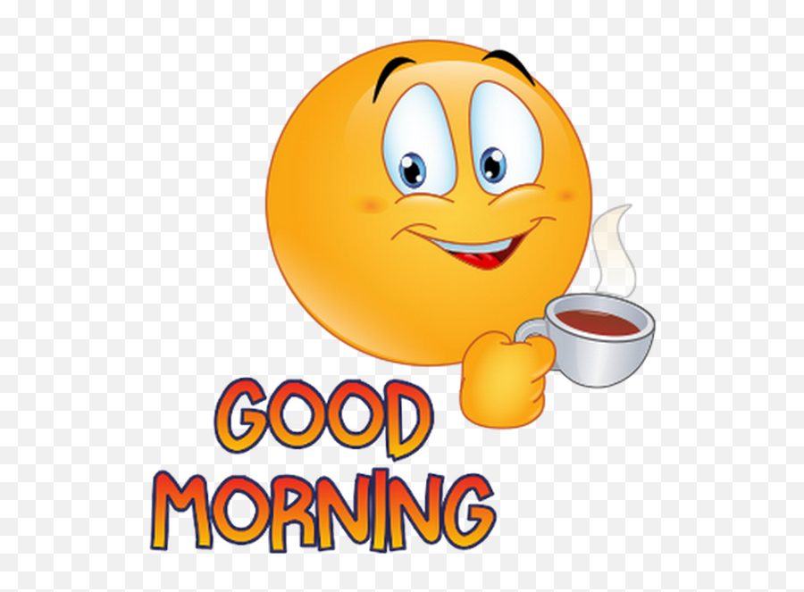 Good Morning - Smile Good Morning Sticker Emoji,Good Morning Clipart