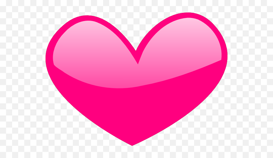 Pink Glossy Heart Clip Art At Clkercom - Vector Clip Art Corazon Pink Emoji,3d Heart Png