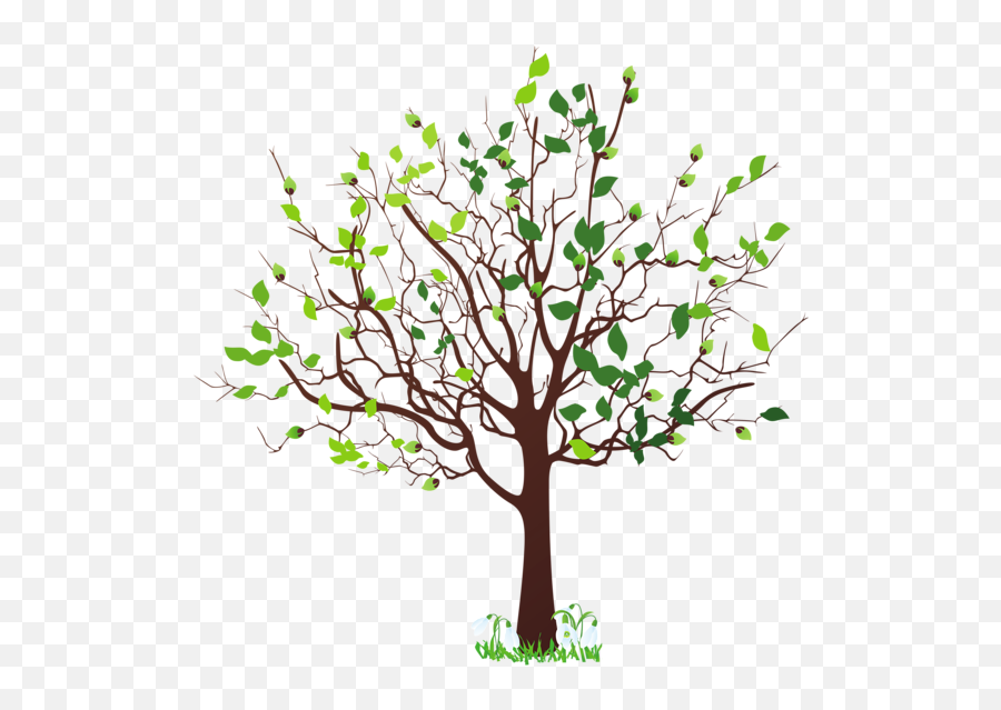 Leaves Clipart Family Tree Leaves - Tree In Spring Clip Art Emoji,Family Tree Clipart