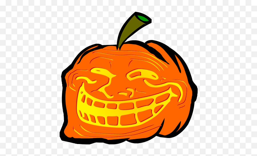 Troll Pumpkin - Troll Face Full Size Png Download Seekpng Emoji,Pumpkin Face Png
