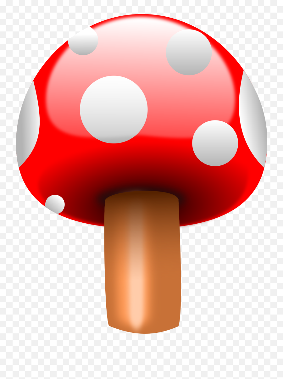 Download Hd Mushroom With White Dots Clipart Transparent Png Emoji,Fungus Clipart