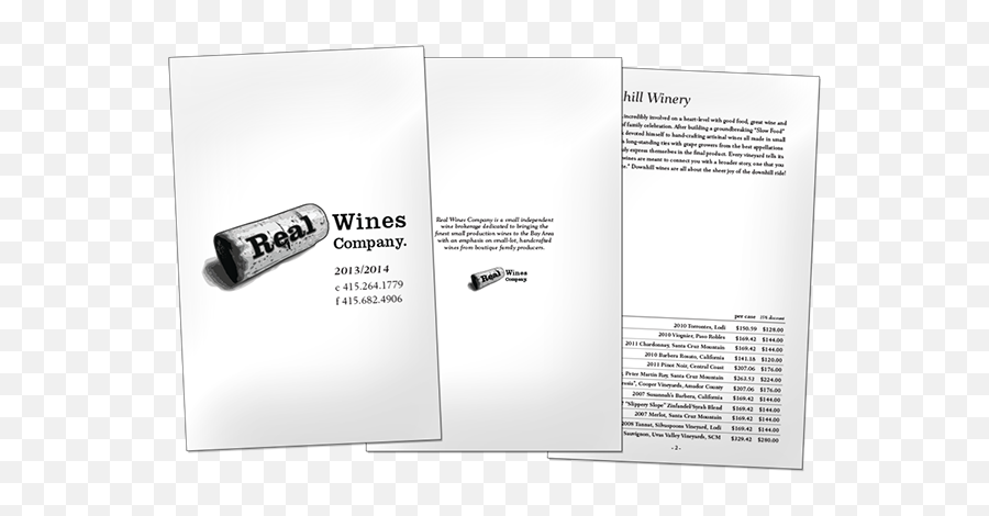 Real Wines Company Logo And Catalog Design On Behance Emoji,Braille Skateboarding Logo