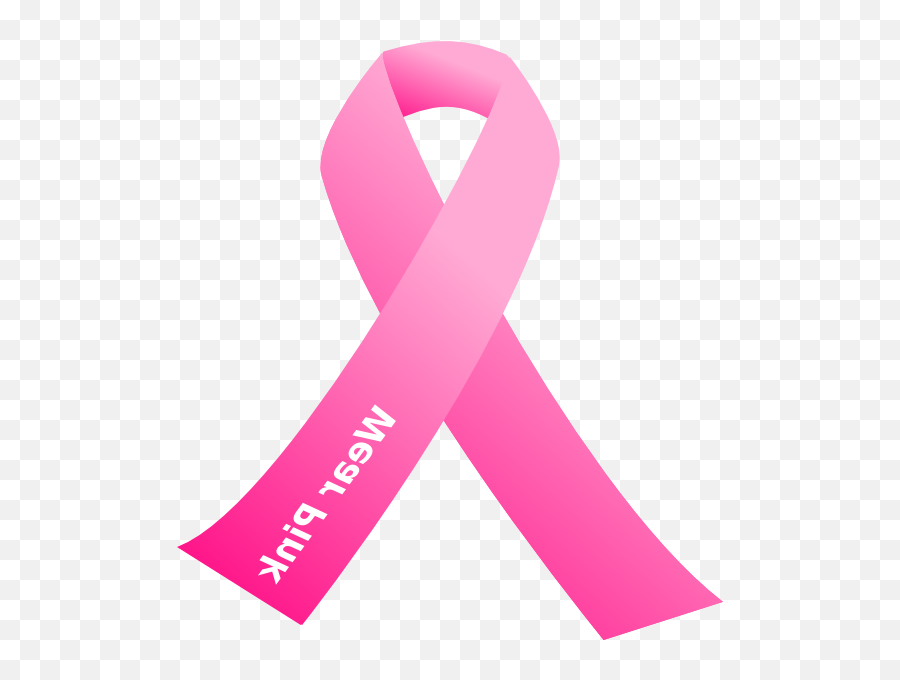 Download Hd Cancer Awareness Pink Ribbon Clip Art At Clker Emoji,Breast Clipart