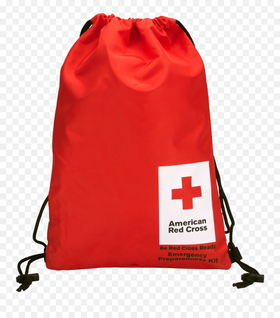 American Red Cross Drawstring Back Pack - Red Cross Emergency Rations Emoji,American Red Cross Logo