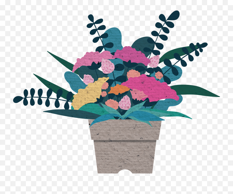 Potted Flowers Clipart Free Download Transparent Png - 5 Png Emoji,Flowers Clipart