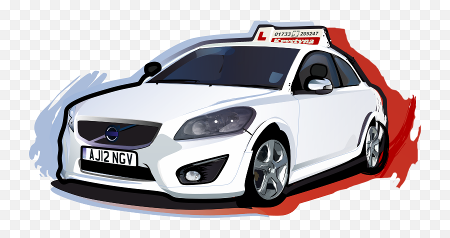 Download Hd Krystyna Car - Driving School Car Png Emoji,Car Driving Png