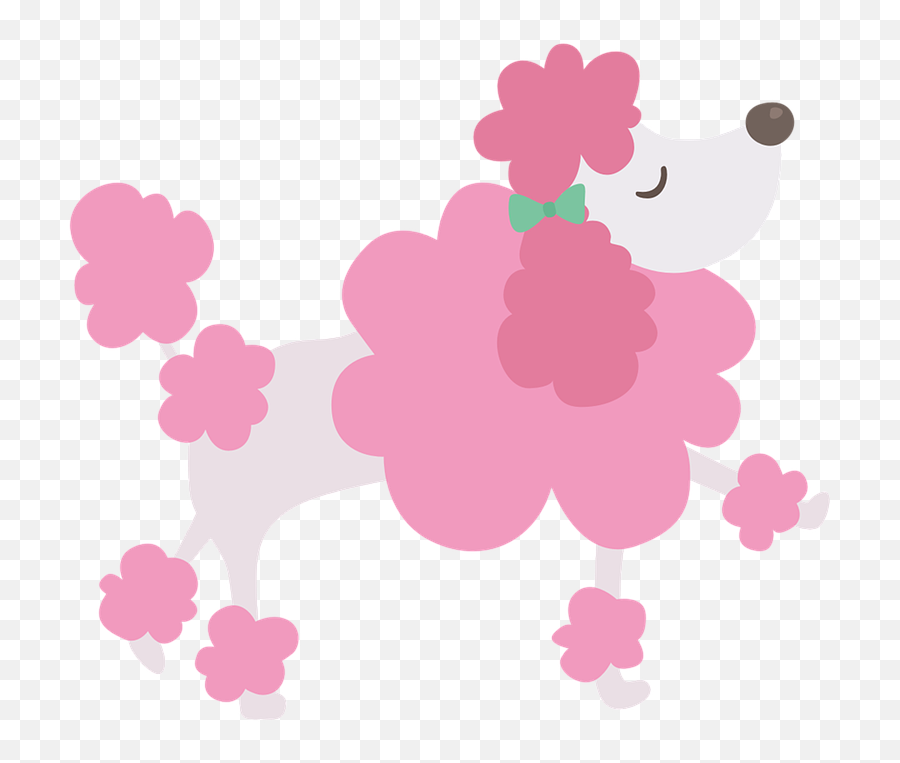 Dog Illustration Animal Clip Art - Pink Poodle Clipart Transparent Emoji,Poodle Clipart
