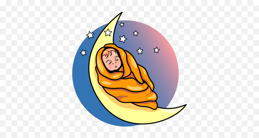 Baby On The Moon Clip Art - Sleeping Baby Clipart Full Sleeping Baby Png Clipart Emoji,Boss Baby Clipart