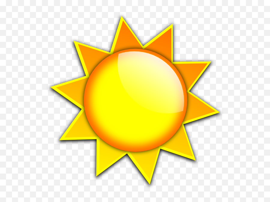 Sun Logo Clip Art At Clker - Clip Art Simple Sun Emoji,Sun Logo