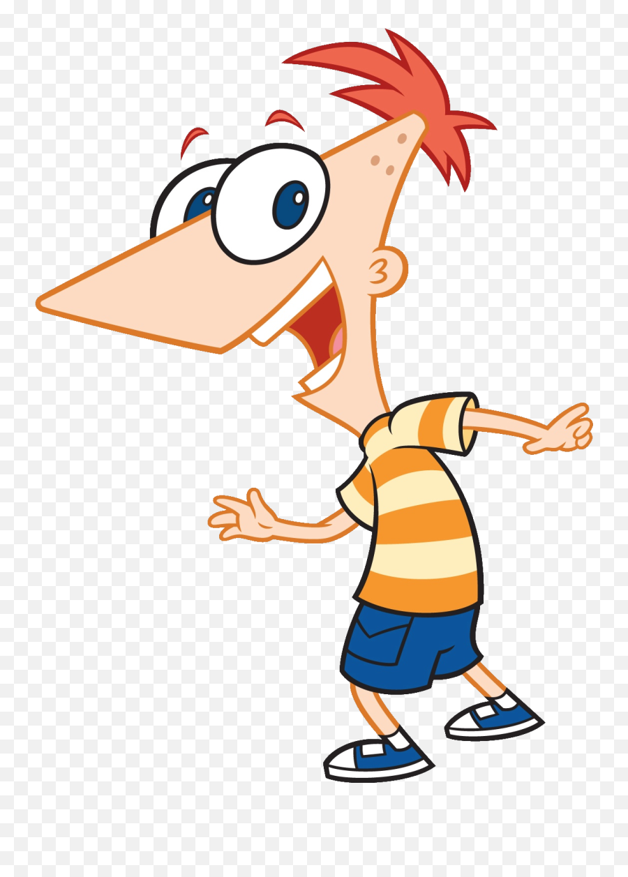 Main Characters - Phineas Transparent Png Emoji,Phineas And Ferb Logo