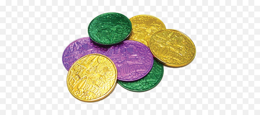 Mardi Orleans Coins Gras Multicolored In Carencro Clipart - Doubloons Mardi Gras Coins Emoji,Nickel Clipart