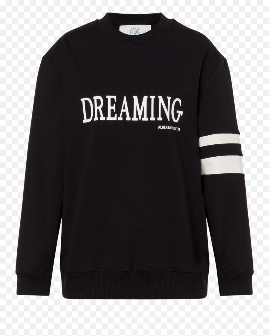 Black Dreaming Stretch Sweatshirt - Long Sleeve Emoji,Dreaming Logo