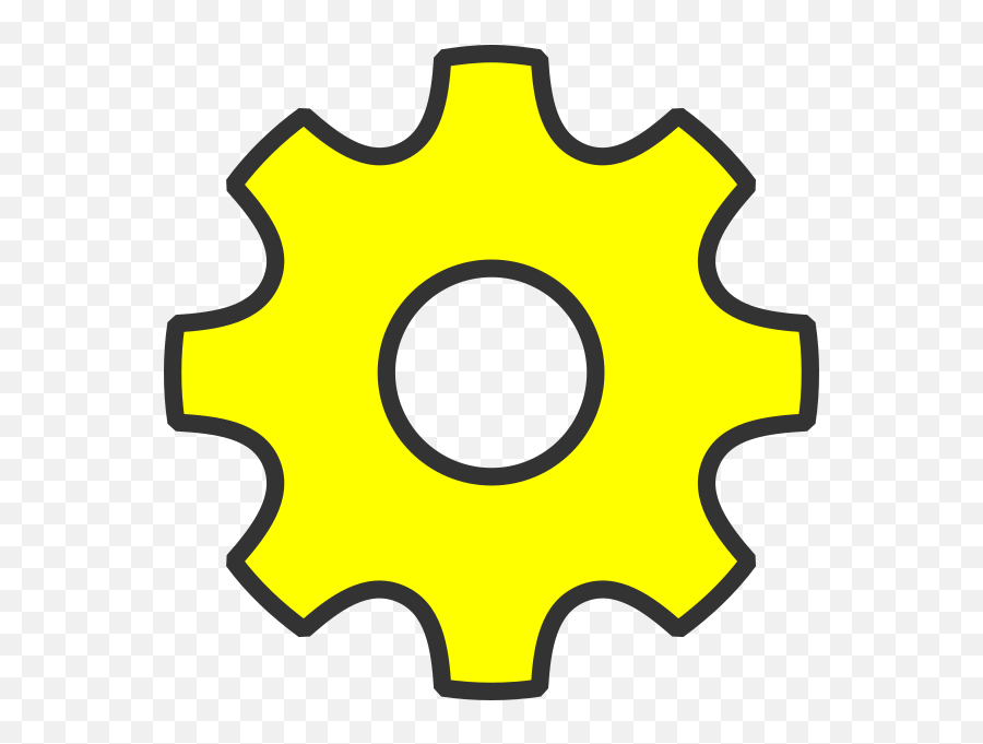 Settings Yellow Icon Clip Art At Clker - Yellow Settings Emoji,Settings Logo