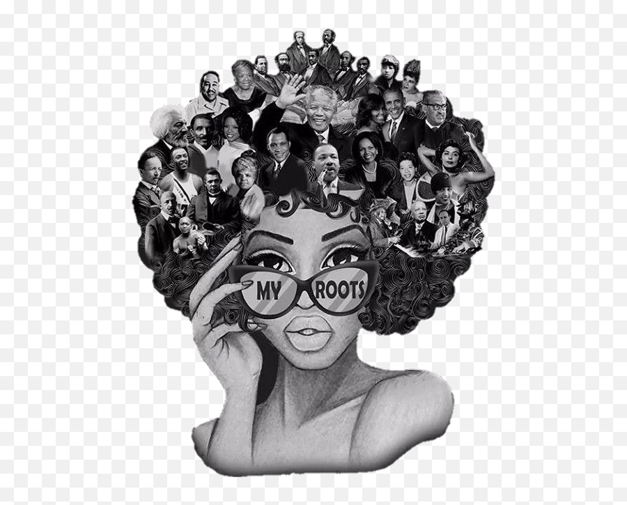History Month Sticker Challenge - Hair Design Emoji,Black History Month Clipart