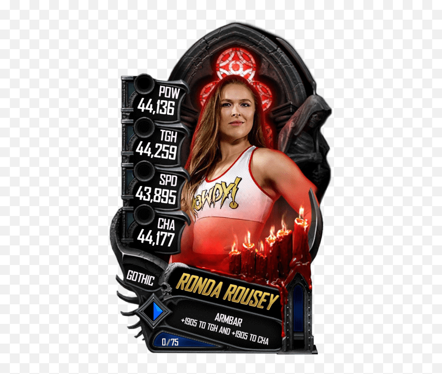 Ronda Rousey - Wwe Supercard Gothic Emoji,Ronda Rousey Png