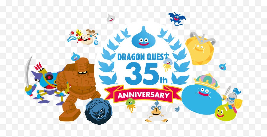 Square Enix Dragon Quest 35th Anniversary Livestream Emoji,Youtube Square Logo