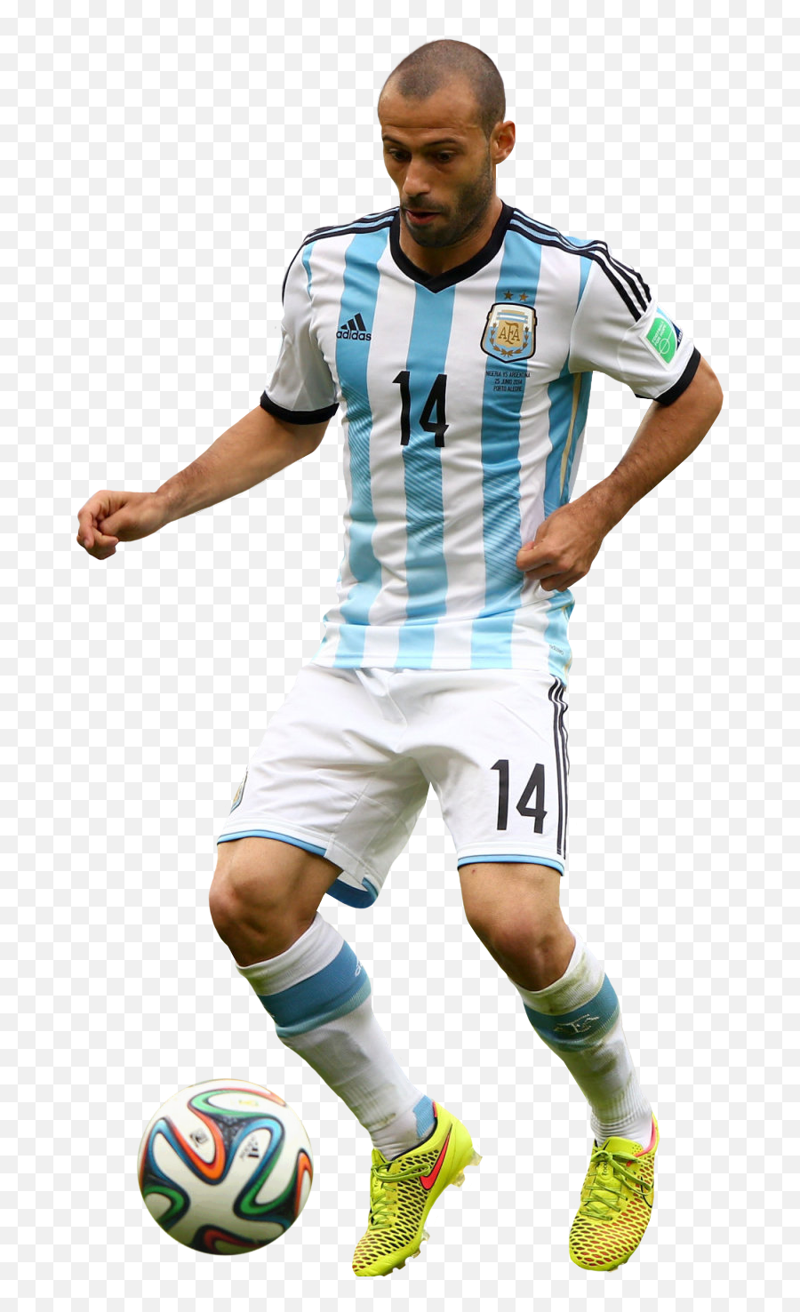 Javier Mascherano Render - Argentina Football Players Png Emoji,Football Player Silhouette Png