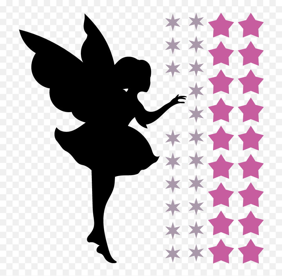 Fairy Godmother Fairy Wall Sticker - Tenstickers Emoji,Fairy Godmother Png
