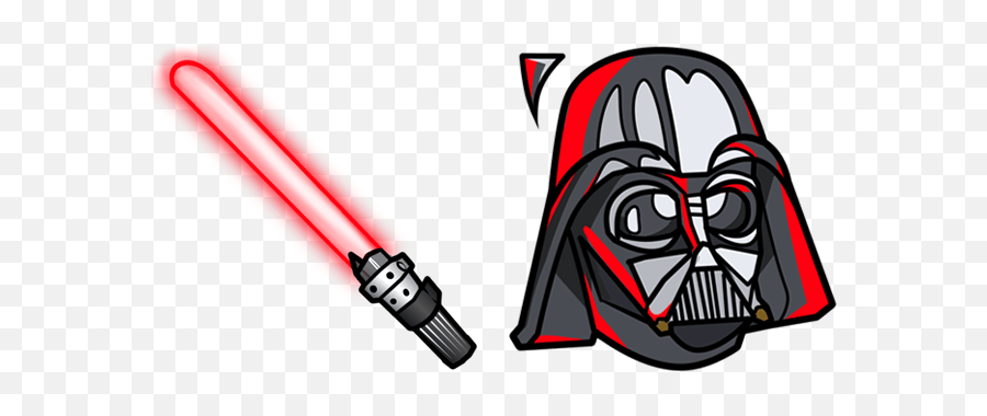 Star Wars Darth Vader U0026 Lightsaber Cursor - Star Wars Cursor Emoji,Darth Vader Logo