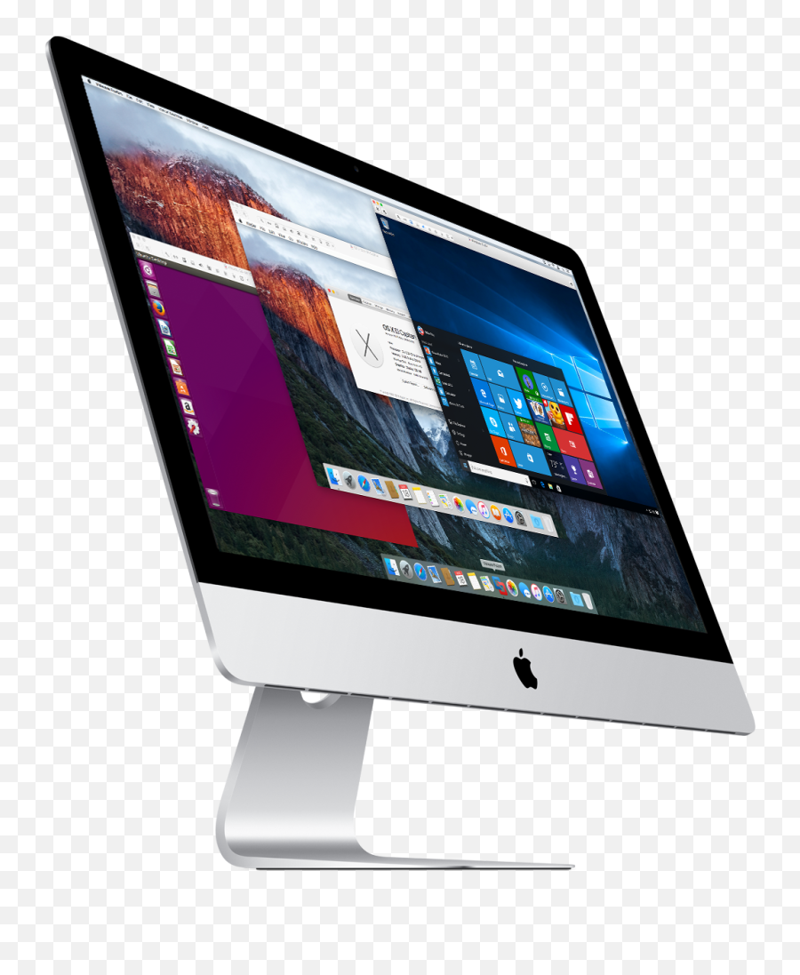 Download Imac5k - Fusion Desktop Desktop Mac Transparent Emoji,Monitor Transparent Background