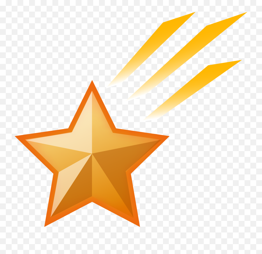 Shooting Star Clipart - Shooting Star Emoji Full Size Png,Shooting Stars Clipart
