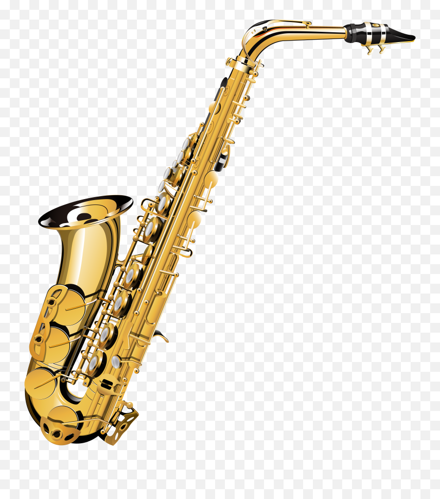 Alto Saxophone Musical Instruments - Transparent Background Saxophone Clipart Emoji,Saxophone Clipart
