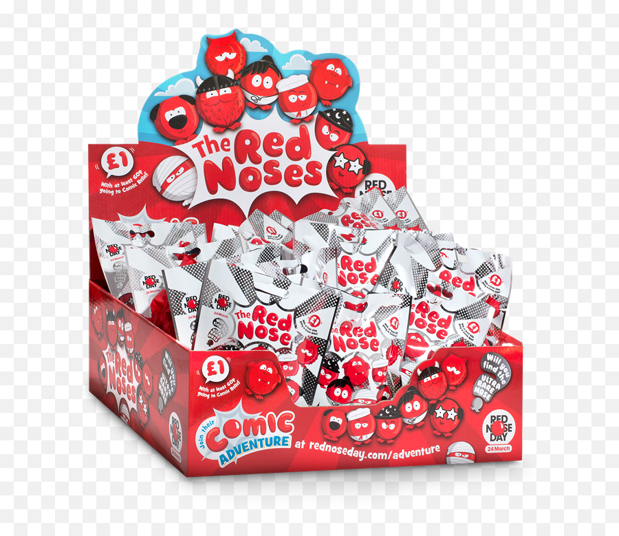 Box Of 40 Red Noses Red Nose Day Red Nose Comic Relief - Dot Emoji,Clown Nose Png