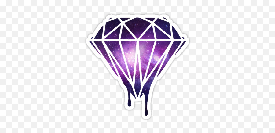 Diamond Galaxy Tumblr - Diamond Galaxy Full Size Png Dripping Diamond Clipart Emoji,Galaxy Png