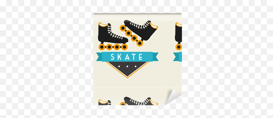 Skate Design Wallpaper Pixers - Roller Skating Emoji,Skate Logo Wallpapers