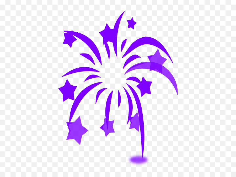 Fireworks Clip Art At Clker - Clip Art Fireworks Purple Emoji,Firework Clipart