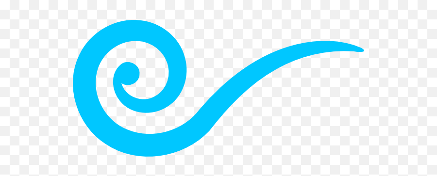 Aqua Swirl Clip Art At Clkercom - Vector Clip Art Online Breeze Wind Clip Art Emoji,Wellness Clipart