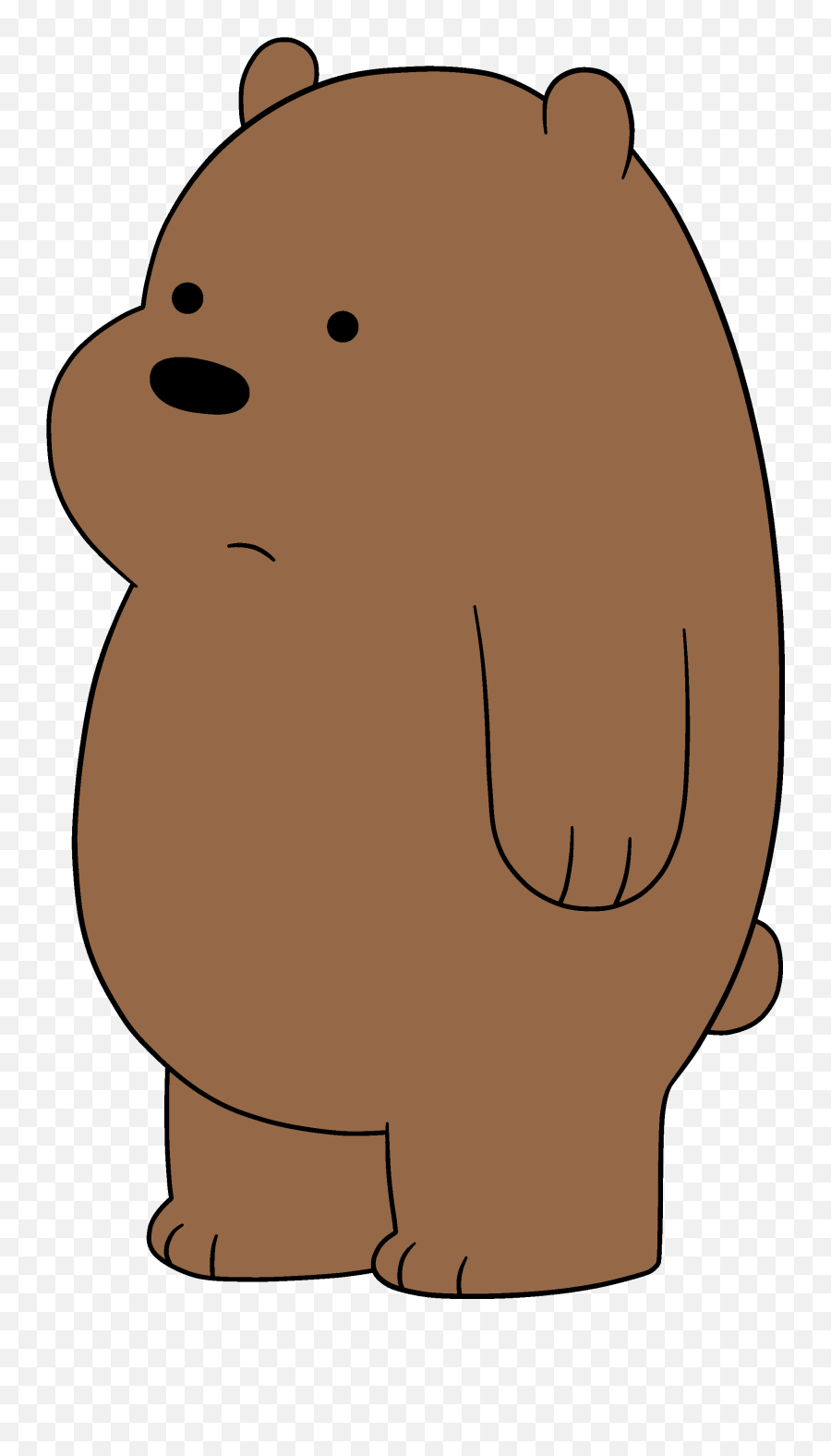 Grizzly Bear We Bare Bears Clipart - We Bare Bears Grizzly Drawing Emoji,Grizzly Bear Clipart