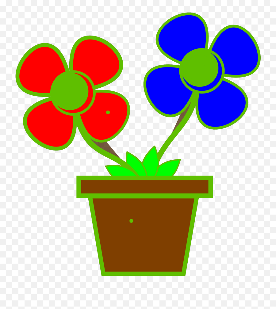 Clipart Info - Vase With 2 Flowers Png Download Full Flower Vase Clipart Emoji,Flowers Png