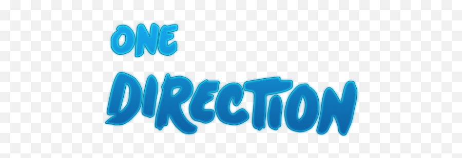Text One Direction Logo - One Direction Logo Blue White Emoji,One Direction Logo