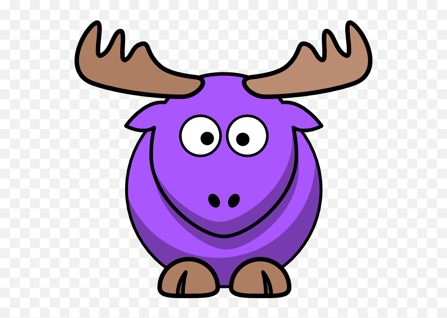 Moose Clipart Pink Moose Pink - Blue Moose Clipart Emoji,Moose Clipart