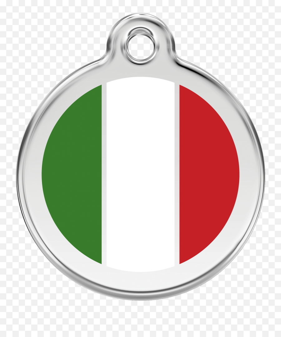 Red Dingo Italian Flag Dog Tag Emoji,Italy Flag Png