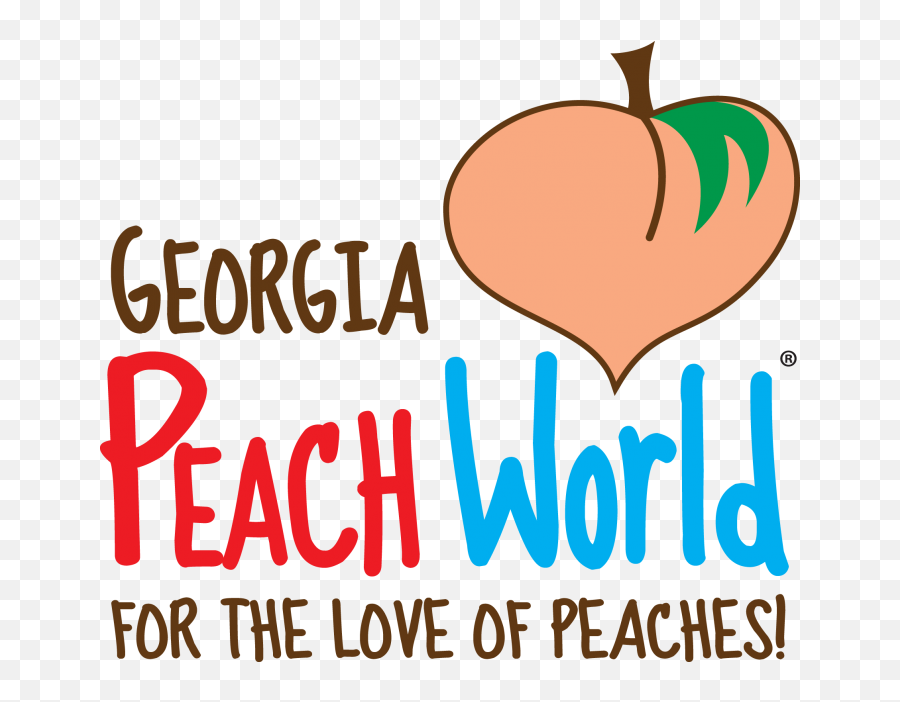 Peach Clipart Georgia Peach - Georgia Peaches Transparent Georgia Peach World Logo Emoji,Peach Clipart
