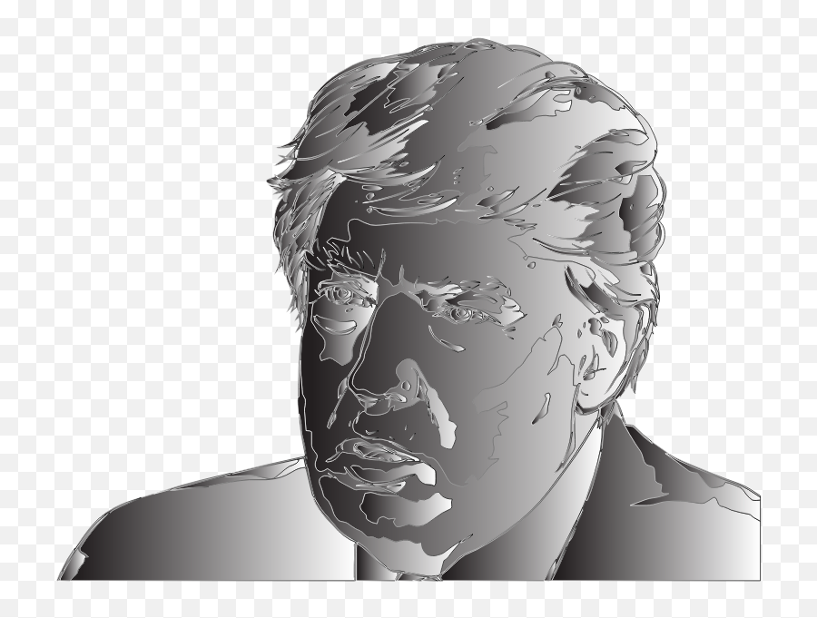 Donald Trump Portrait 3 Surreal 3 - Openclipart Emoji,Trump Face Transparent Background