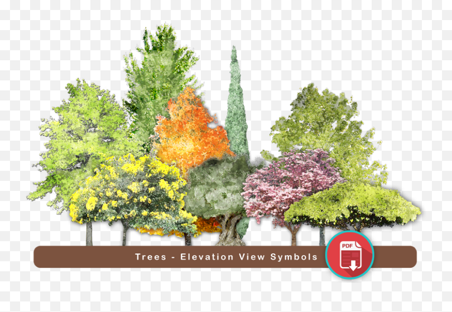 Treesvol01 - Super Landscaping Plan Software Emoji,Tree Elevation Png