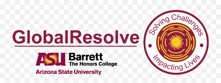Arizona State University Globalresolve - Solving Challenges Emoji,Arizona State Logo Png