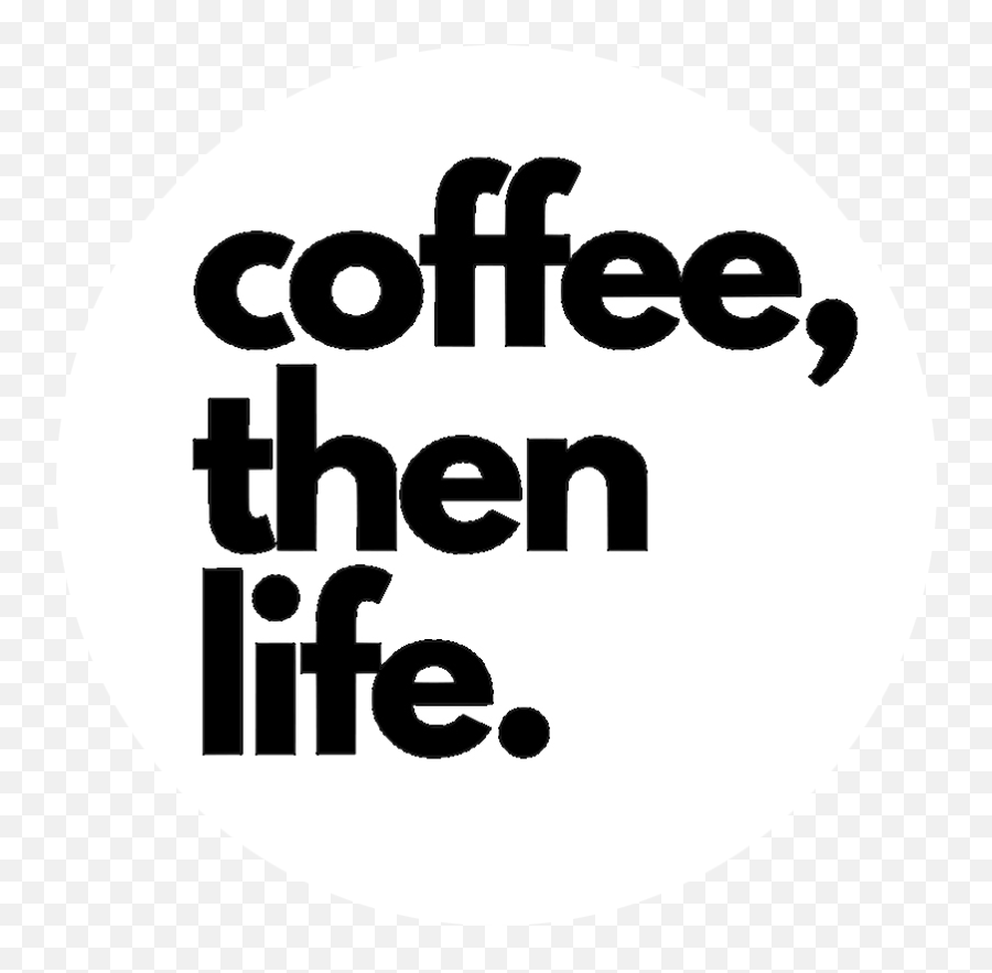 Coffee Then Life Phone Grip - White Emoji,Then Clipart