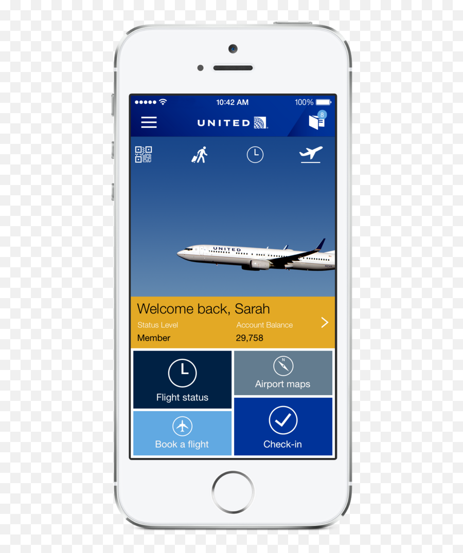 United Airlines Introduces New Iphone App - Chicago Business Emoji,United Airlines Png