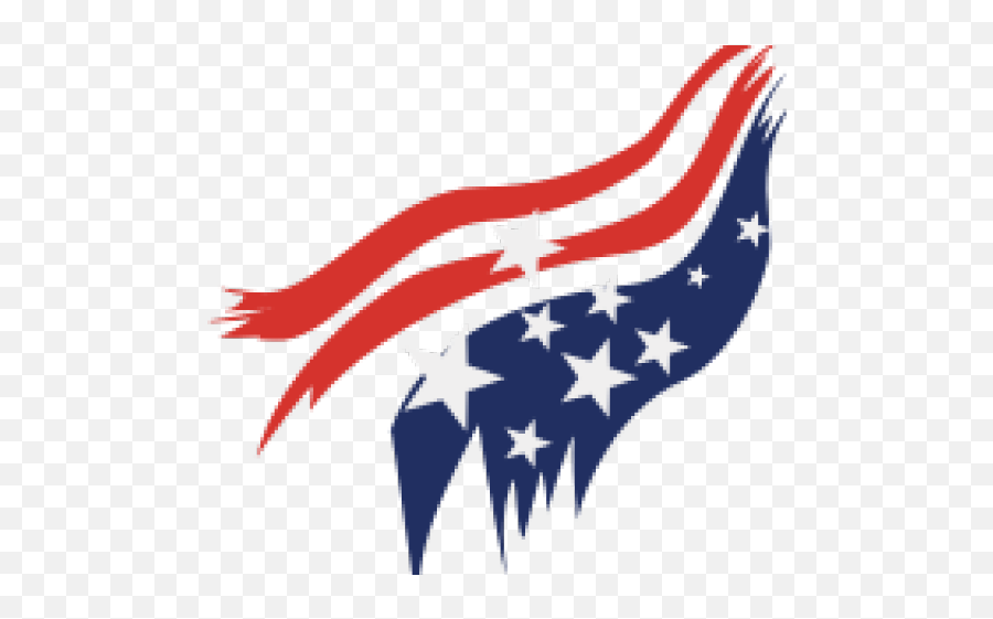 Waving American Flag Clip Art Png - Stylized American Flag Emoji,American Flag Transparent