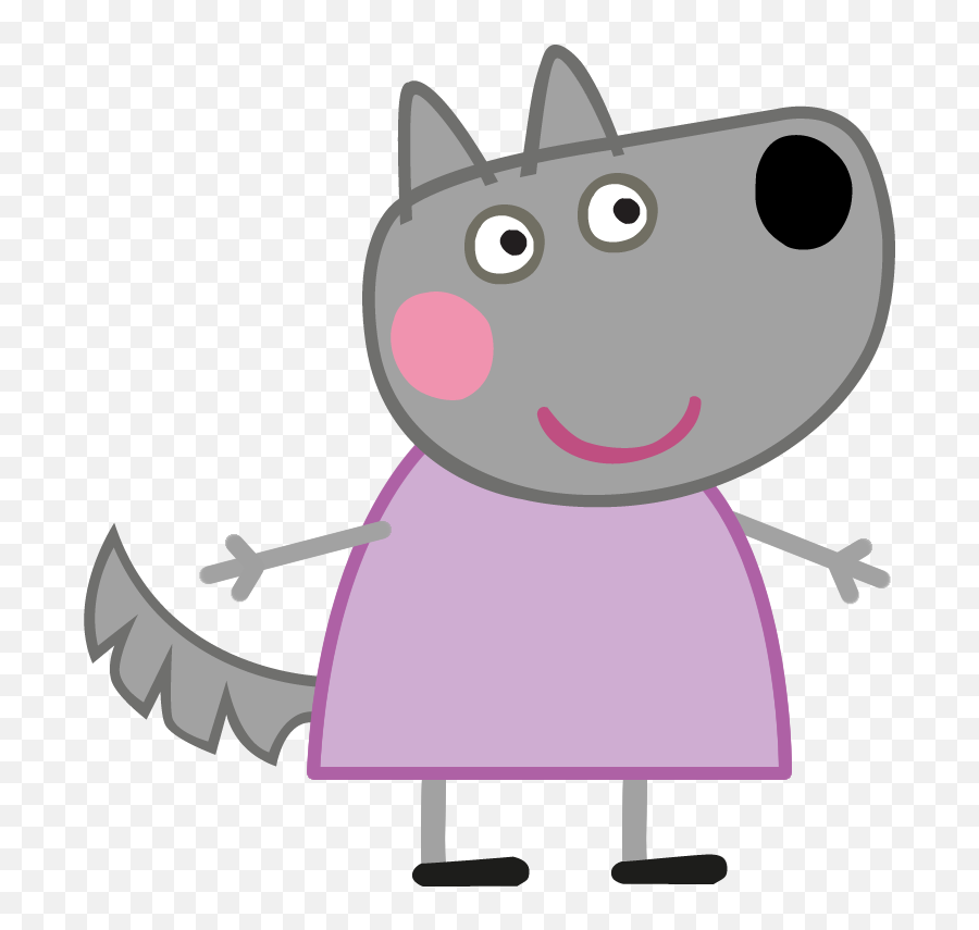 Image Wendy Wolf Peppa - Peppa Pig Characters Emoji,Peppa Pig Clipart