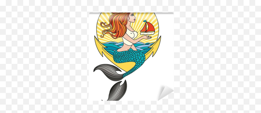 Mermaid - Alapinup Wallpaper U2022 Pixers We Live To Change Emoji,Pinup Clipart