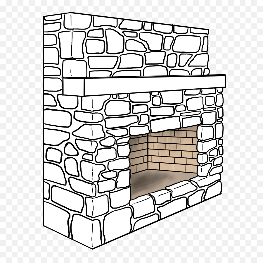 Masonry Fireplace Doors For Fireplace Without Hearth Emoji,Brick Wall Clipart Black And White